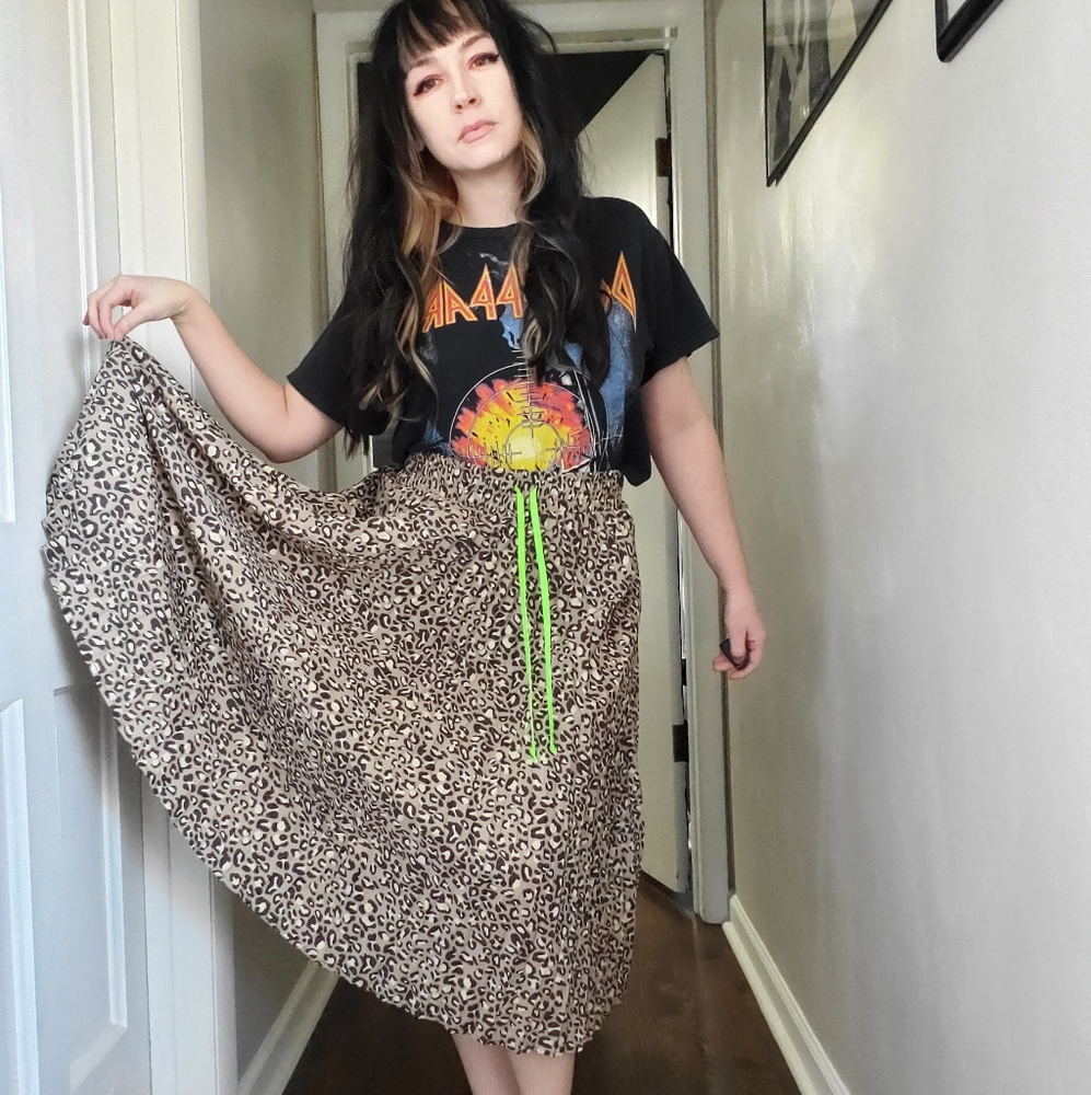Fun Leopard Print Skirt